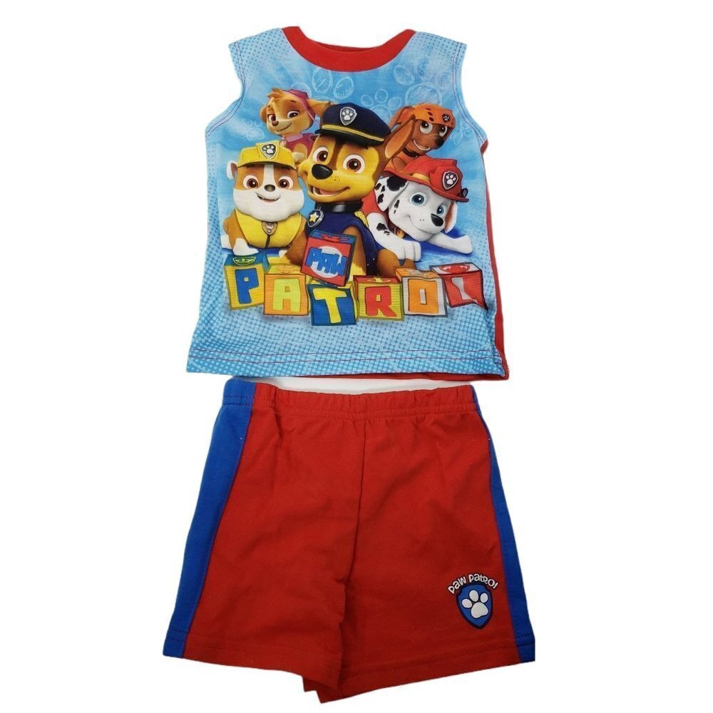 New Paw Patrol 2 Piece Pajama PJ Set Boy's Size 6-9 Months‎